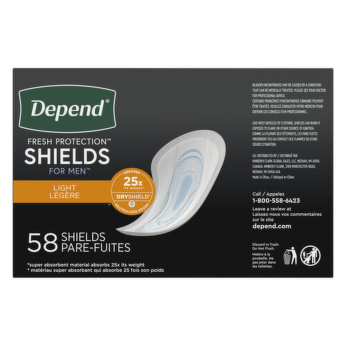 Depends Shields and Guards for Men