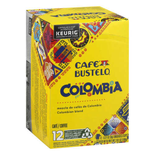 Cafe Bustelo Coffee, Colombian Blend, K-Cup Pods