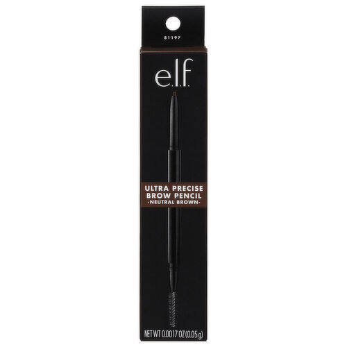 e.l.f. Brow Pencil, Ultra Precise, Neutral Brown 81197