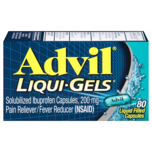 Advil Ibuprofen, 200 mg, Liquid Filled Capsules