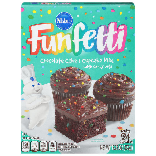 Pillsbury Funfetti Chocolate Cake & Cupcake Mix