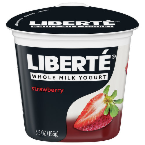 Liberte Yogurt, Whole Milk, Strawberry