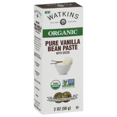 Watkins Bean Paste, Organic, Pure Vanilla