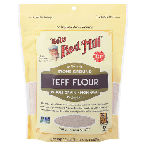 Bob's Red Mill Teff Flour, Whole Grain, Stone Ground