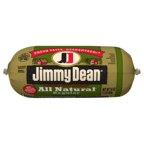 Jimmy Dean Premium All Natural Pork Sausage Roll, 16 oz