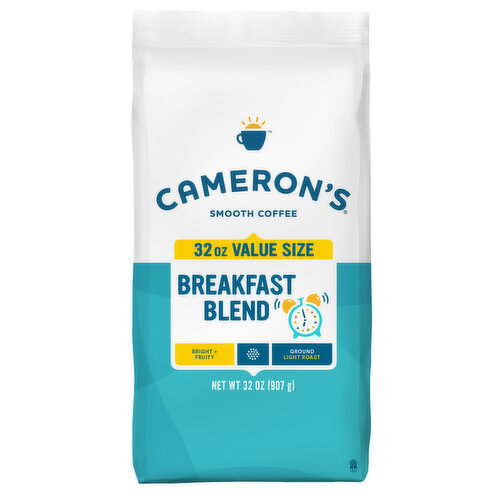 Cameron's Coffee, Smooth, Ground, Light Roast, Breakfast Blend