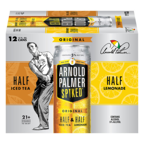 Arnold Palmer Spiked Beer, Half Iced Tea, Half Lemonade, Original