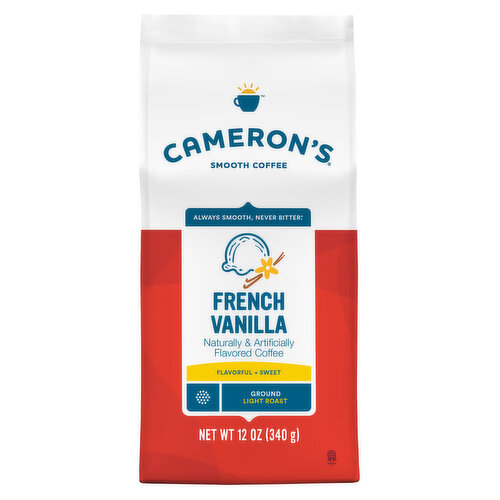 Cameron's Coffee Bag, Flavored, French Vanilla, Light Roast Ground Coffee