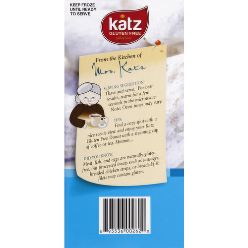 Katz Donuts, Gluten-Free, Powdered