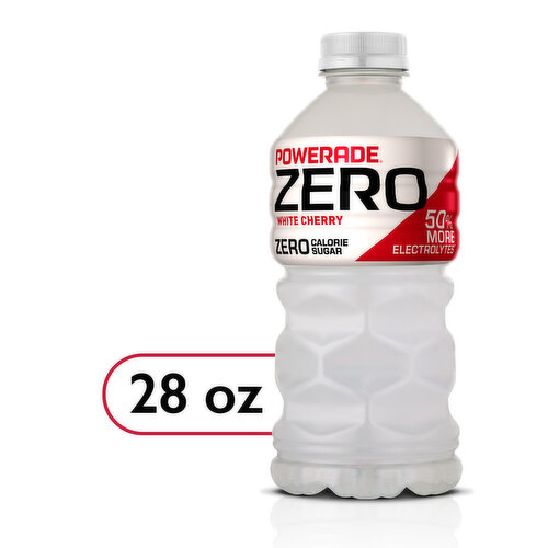 Powerade Zero Sports Drink, White Cherry