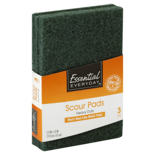 Essential Everyday Scour Pads, Heavy Duty