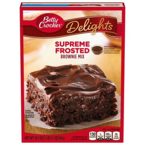 Betty Crocker Delights Brownie Mix, Super Frosted