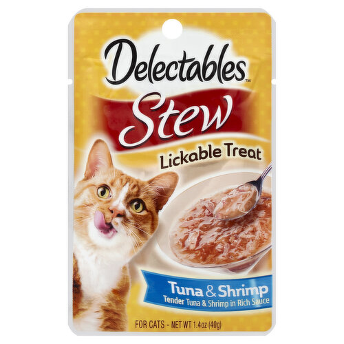 Delectables Delectables Stew Lickable Treat, Tuna & Shrimp, Stew