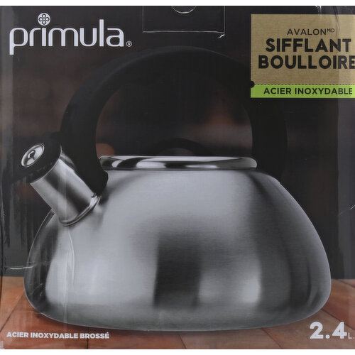 Primula Whistling Kettle with Tea Bag Buddy - Stainless Steel