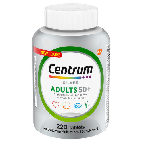Centrum Silver Multivitamin/Multimineral, Adults 50+, Tablets