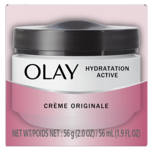 Olay Active Hydrating Active Hydrating Cream Face Moisturizer, 2.0 fl oz