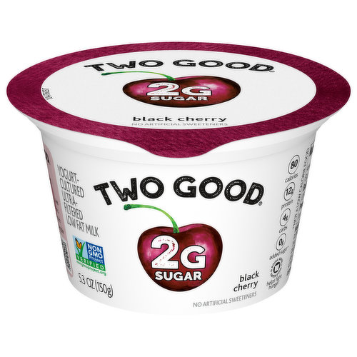 Two Good Yogurt, Low Fat, Black Cherry