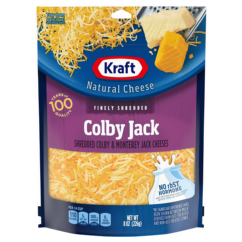 Kraft Finely Shredded Cheese, Colby Jack