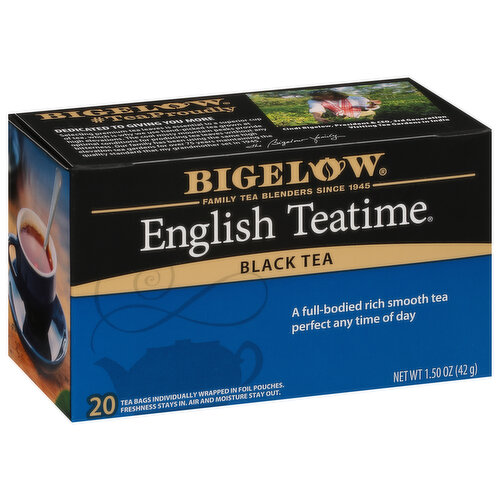 Bigelow Black Tea, English Teatime, Tea Bags