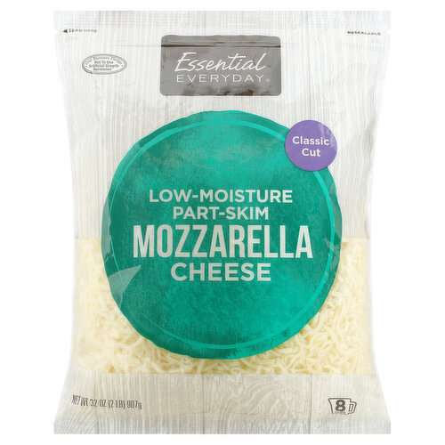 Essential Everyday Cheese, Part-Skim, Mozzarella, Low-Moisture, Classic Cut