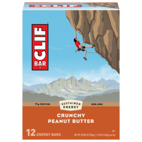 Clif Bar Energy Bars, Crunchy Peanut Butter