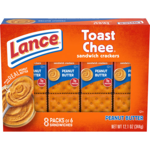 Lance® Toast Chee ToastChee Peanut Butter Sandwich Crackers