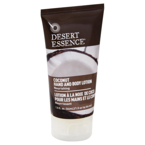 Desert Essence Hand and Body Lotion, Coconut
