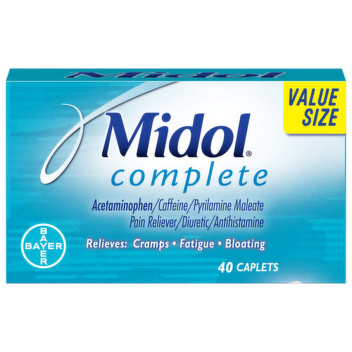 Midol Complete Multi-Symptom Relief, Caplets, Value Size