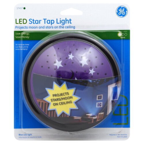 GE Star Tap Light, Blue LED Light