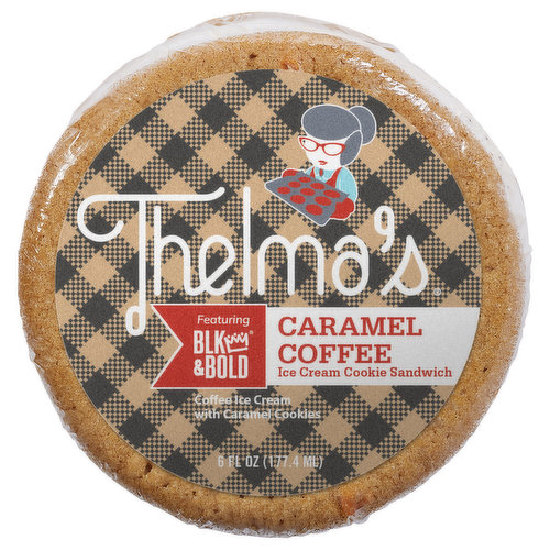 Thelma's Ice Cream Cookie Sandwich, Caramel Coffee