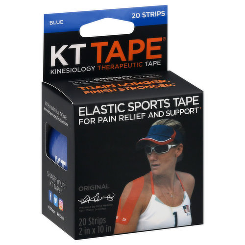 KT Tape Therapeutic Tape, Blue, Original