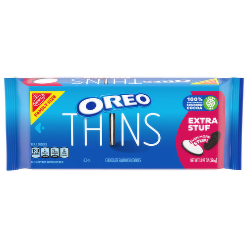 OREO Thins Extra Stuf Chocolate Sandwich Cookies