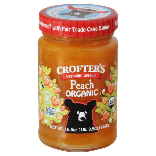 Crofter's Spread, Peach Organic, Premium