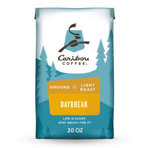 Caribou Coffee Daybreak Morning Blend Light Roast Ground Coffee