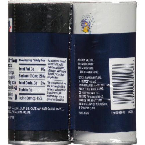 Morton Iodized Salt & Black Pepper