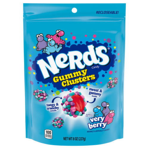 Nerds Candy, Gummy Clusters, Very Berry