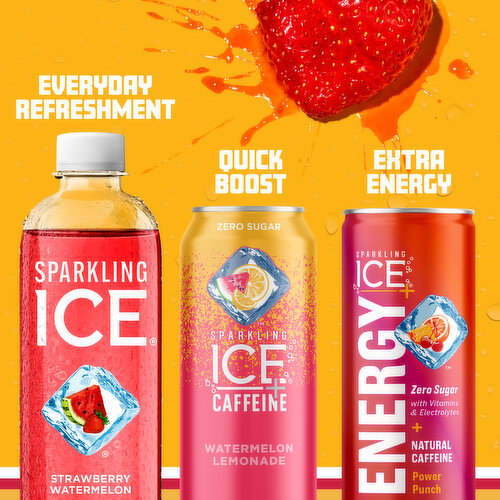 Sparkling Ice Sparkling Water, Strawberry Watermelon, Zero Sugar