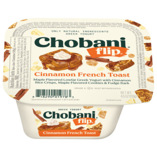 Chobani Flip Yogurt, Greek, Cinnamon French Toast