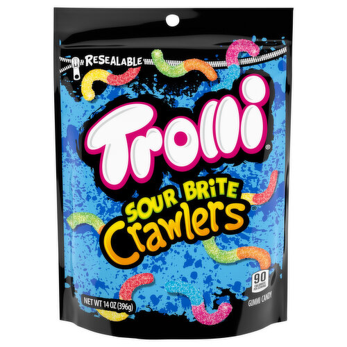 Trolli Gummi Candy, Sour Brite, Crawlers