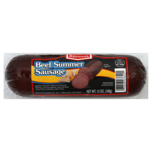 Klements Sausage, Beef Summer