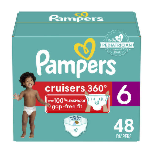 Pampers Cruisers Cruisers 360 Diapers Size 6 48 Count