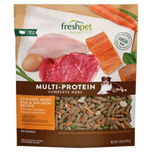 At Freshpet®, we believe dogs and cats deserve real, nourishing food, like the fresh food we enjoy.  The magic begins in our kitchens, where every meal is freshly made.  We start with simple, healthy ingredients, which we gently steam so they retain their natural goodness and provide the essential nutrients dogs and cats  need to lead their happiest, most tail-wagging lives. See the difference Freshpet has made to pets’ lives and learn more about us at freshpet.com.