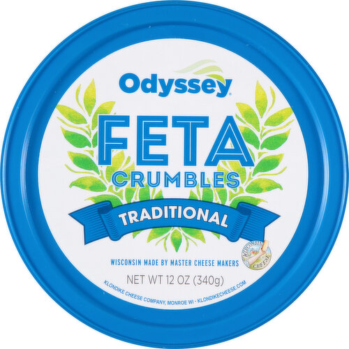 Odyssey Feta, Traditional, Crumbled