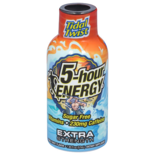 5-Hour Energy Energy Shot, Sugar Free, Extra Strength, Tidal Twist Flavor