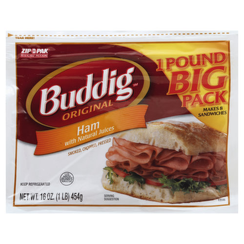 Buddig Original Ham, with Natural Juices, Big Pack