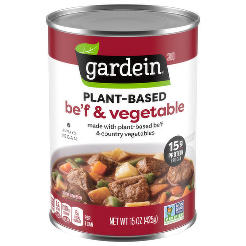 Gardein Soup, Be'f & Vegetable, Plant-Based