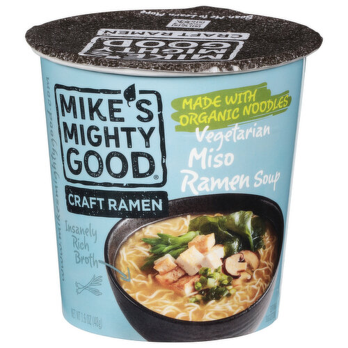 Mike's Mighty Good Craft Ramen Ramen Soup, Miso, Vegetarian