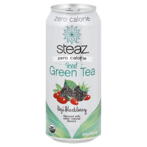 STEAZ Green Tea, Iced, Goji Blackberry