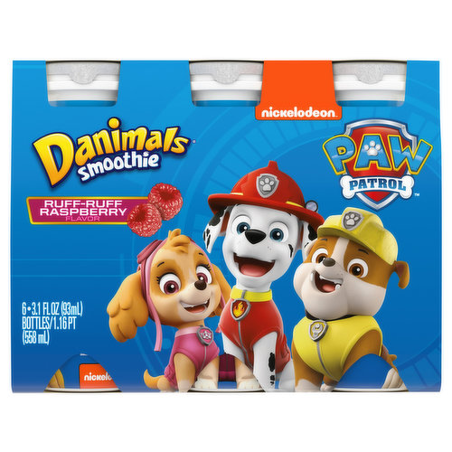 Danimals Smoothie, Ruff-Ruff Raspberry Flavor, Paw Patrol