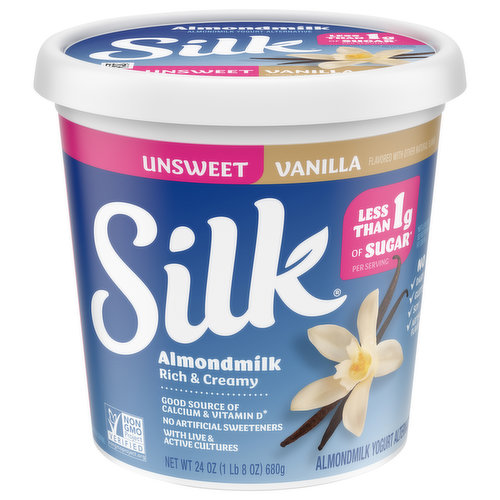 Silk Yogurt Alternative, Almondmilk, Unsweet, Vanilla